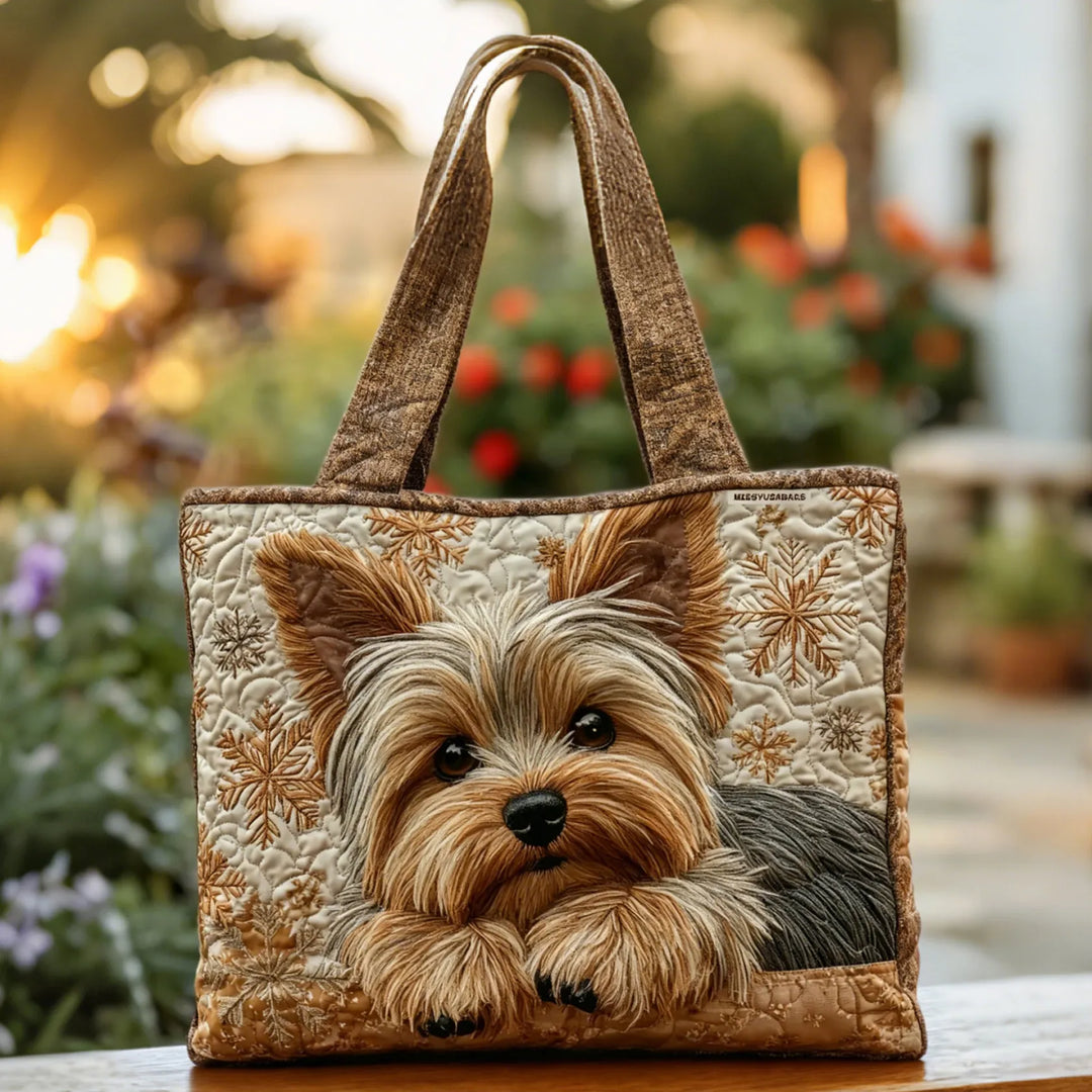 Handmade Shiny Yorkie Bag
