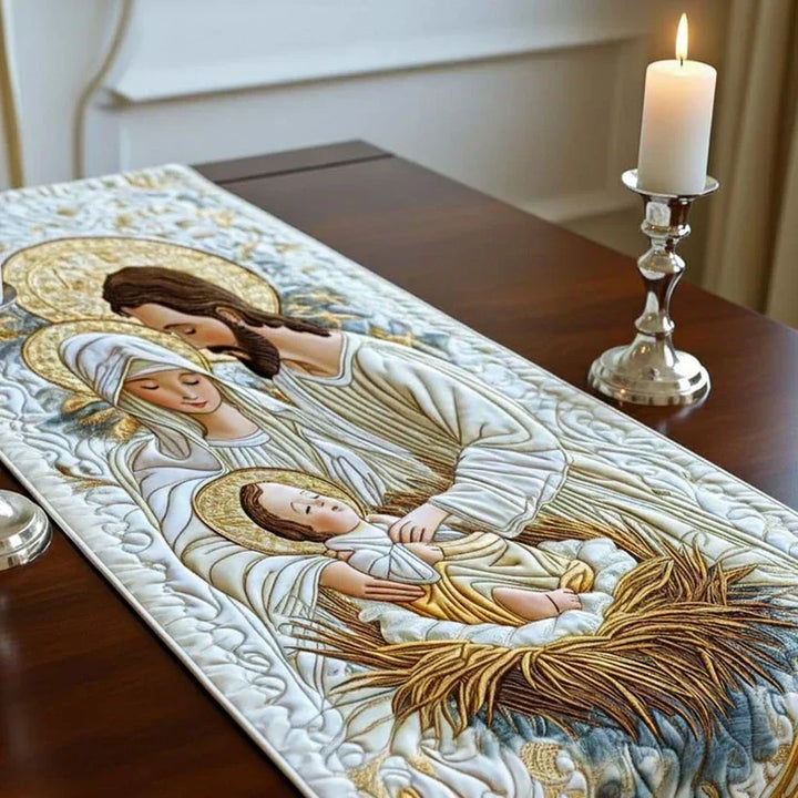 Quilted Table Runner - Bethlehem Light