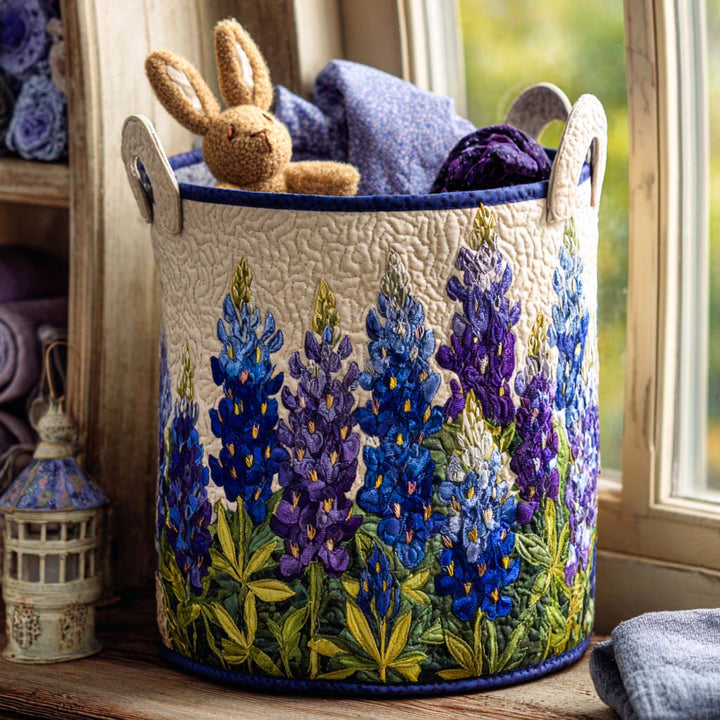 Bluebonnet Dream Path | Handcrafted Laundry Basket