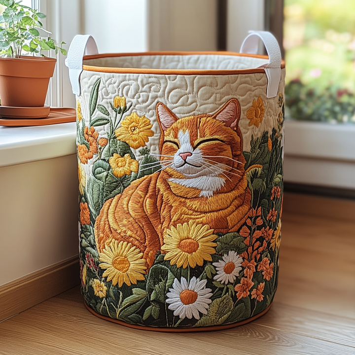 Forest Cat | Handmade Laundry Basket