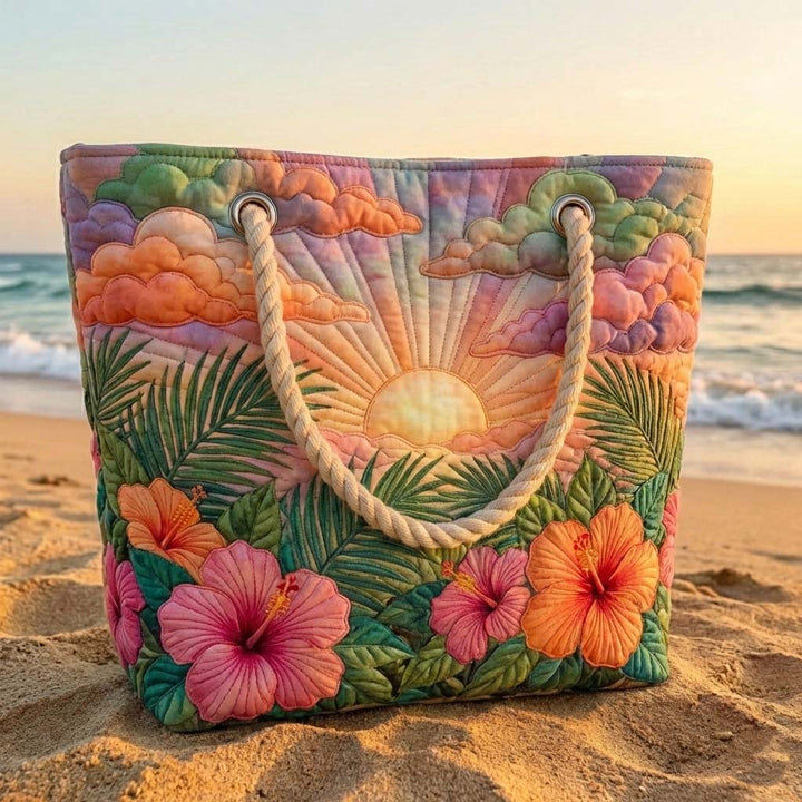 Handmade Beach Bag | Tropical Dawn
