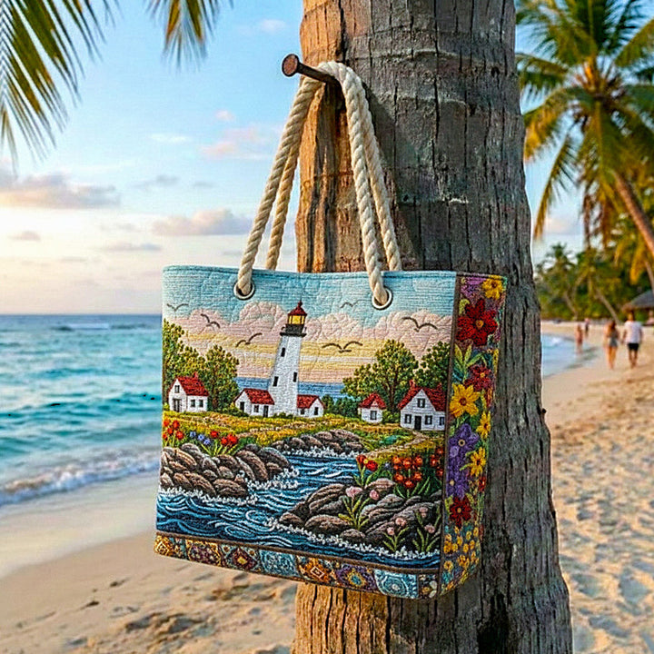 Handmade Beach Bag | Lighthouse Shine