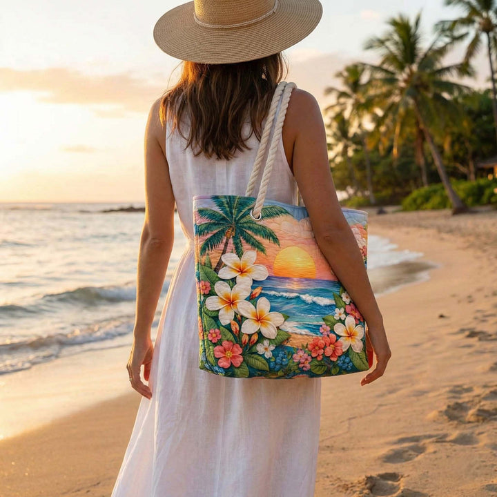 Handmade Beach Bag | Tropical Breeze