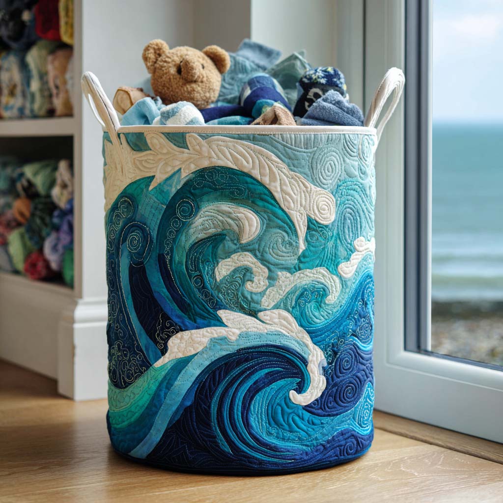 Soft Sea Foam | Handmade Laundry Basket
