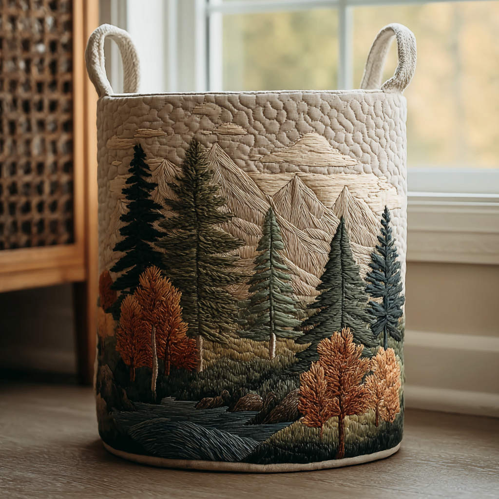 Mountain View | Handmade Laundry Basket
