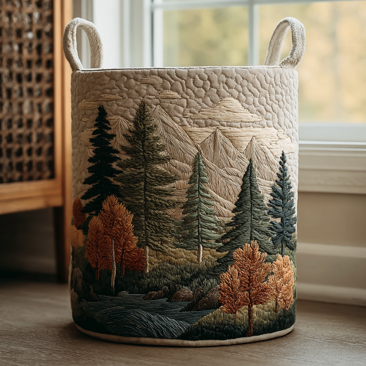 Mountain View | Handmade Laundry Basket